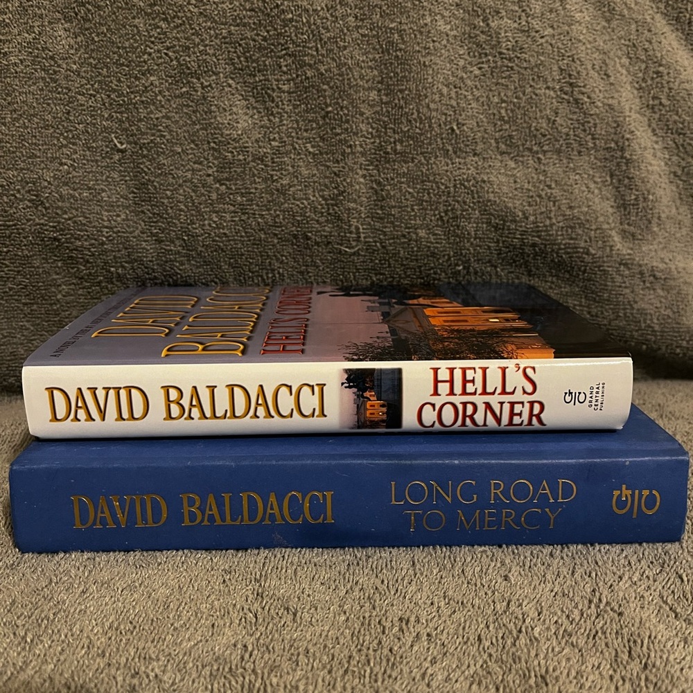 David Baldacci Book Set - Hell's Corner & Long Road to Mercy